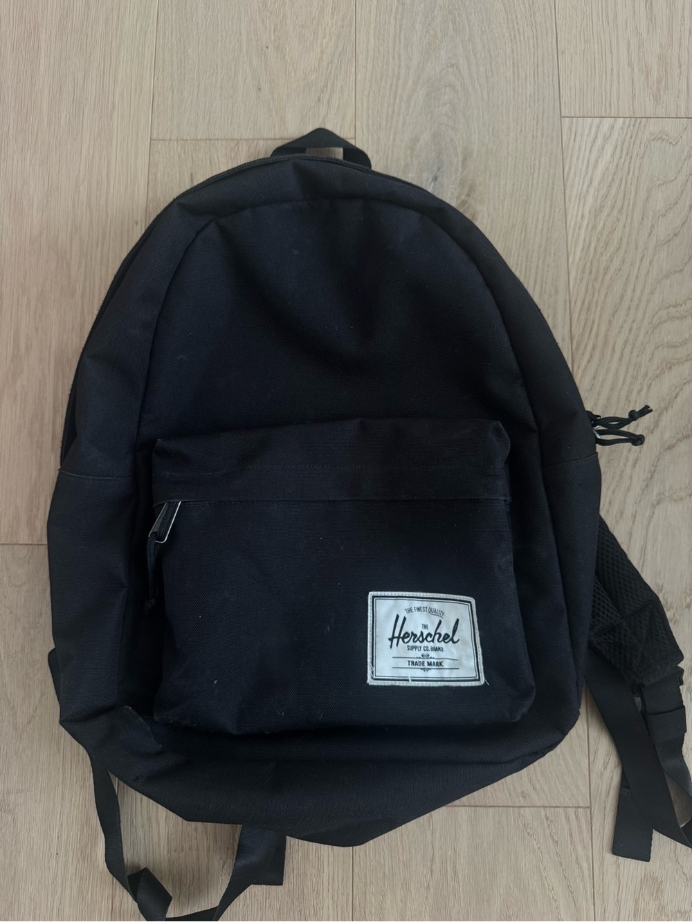 Herschel Supply Company Black Backpack with Front Pocket